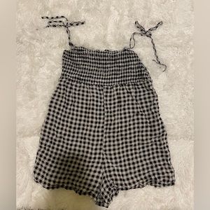 Urban Outfitters Checkered Jumper/Romper - Size XS - Out from under collection